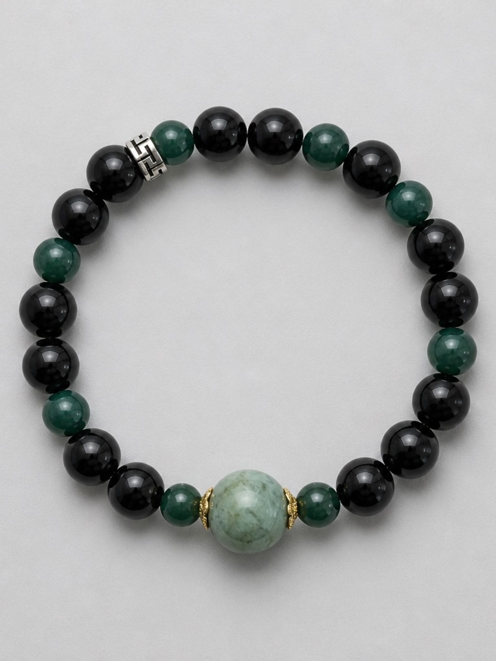 Jade Black and Green Beaded Bracelet by Jade jewelry precious material
